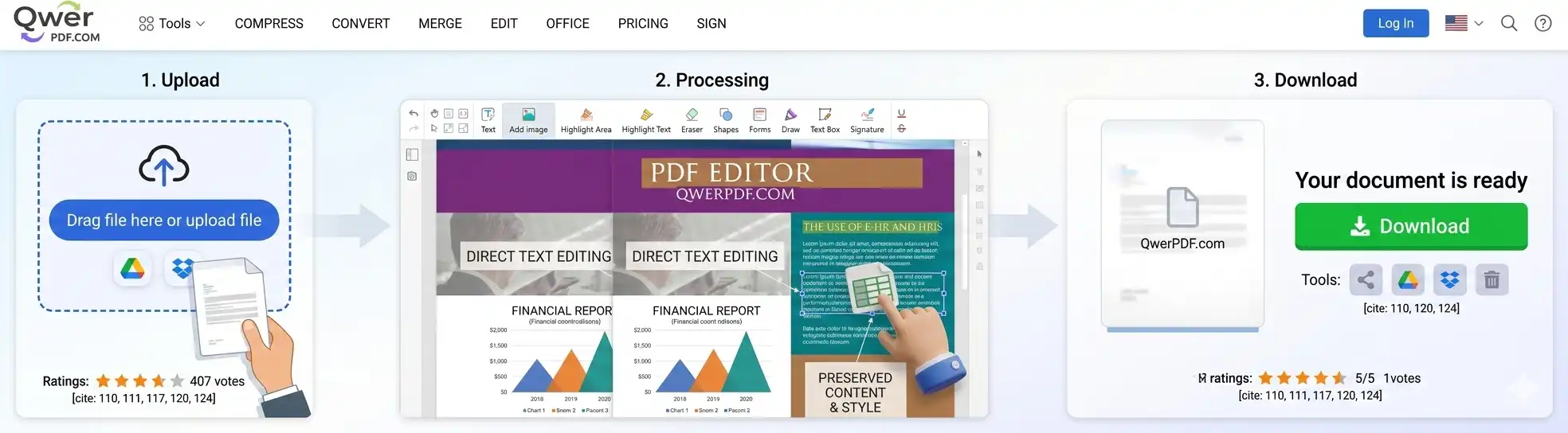 Review converted PDF as Word document