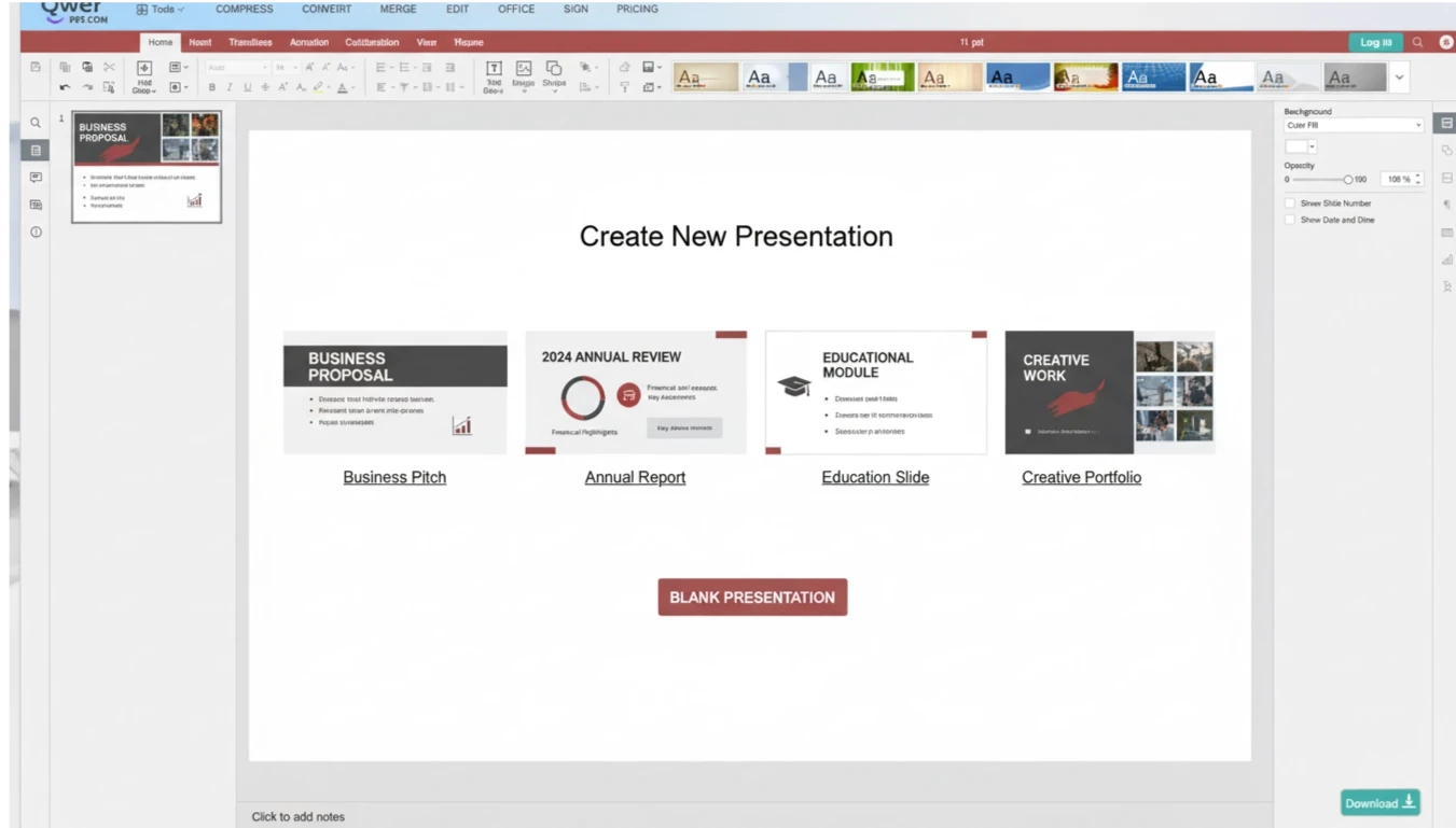 PowerPoint Online Übersicht