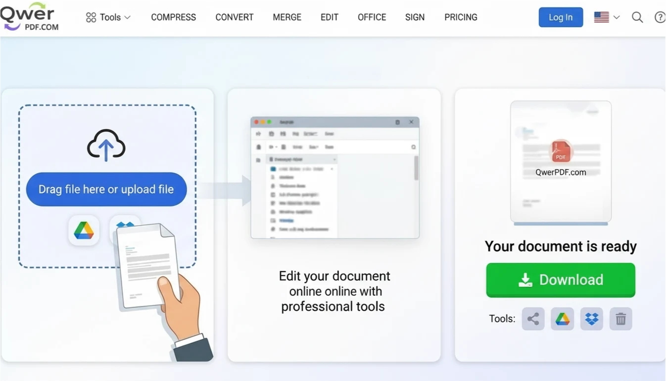 Review converted PDF as Word document