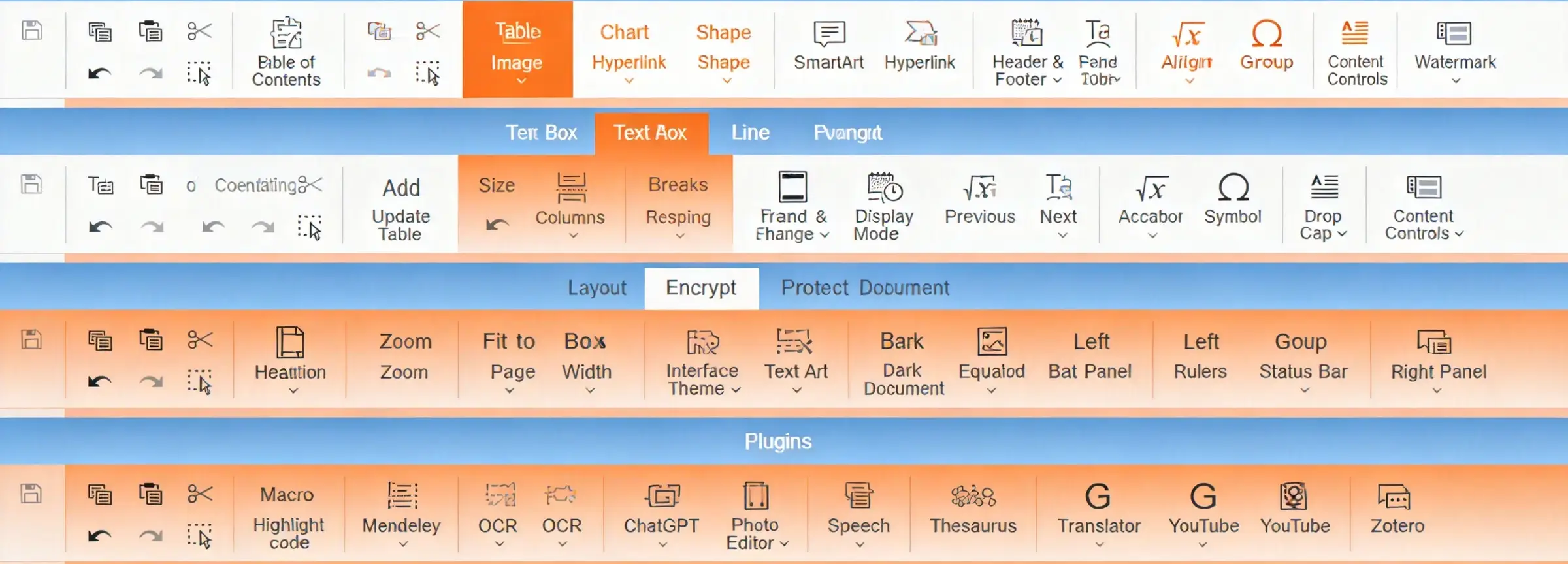 Word Online tools